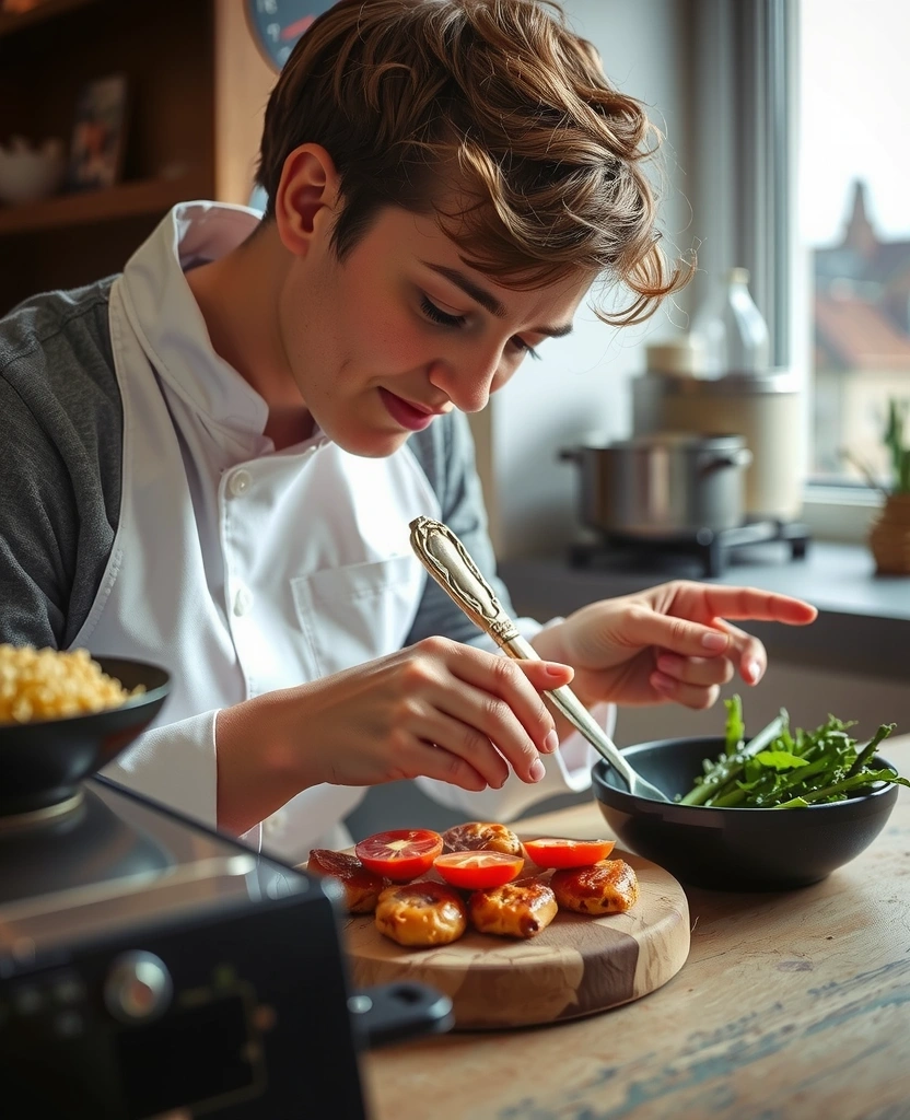 Präzisionsarbeit in der Küche